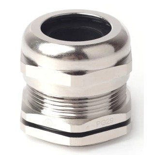 RS PRO Metallic Nickel Plated Brass Cable Gland PG29 Thread, 13 mm Min. Cable Diameter, 20 mm Max., IP68 211-6802