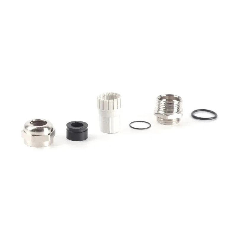 RS PRO Metallic Nickel Plated Brass Cable Gland M20 Thread, 5 mm Min. Cable Diameter, 9 mm Max. Cable Diameter, IP68 211-6796