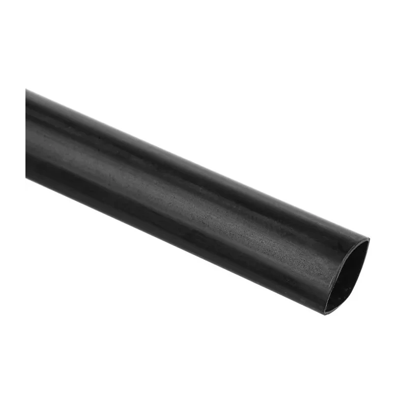 RS PRO Halogen Free Heat Shrink Tubing Black 9.5 mm Sleeve Diameter x 1.2 m Length 2:1 Ratio 211-6242