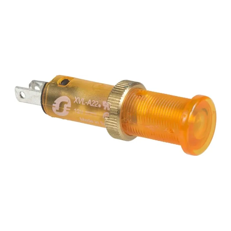 Schneider Electric Yellow Panel Mount Indicator 12V, 18mA, 8mm Mount Hole, IP40/IP65 Protection XVLA225