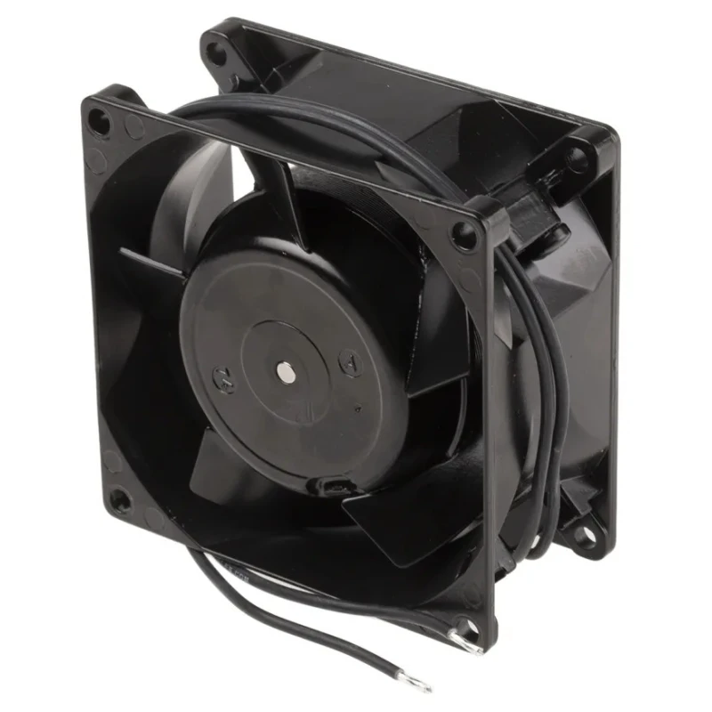 ebm-papst 8000 V Series AC Sleeve Bearing Axial Fan 115V AC, 12W, 50 m³/h, IP65, 80 mm x 80 mm x 38 mm 