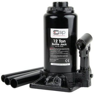 SIP Industrial Bottle Jack 12 Ton Load Capacity 415mm Minimum and Maximum Lifting Height Model 03658