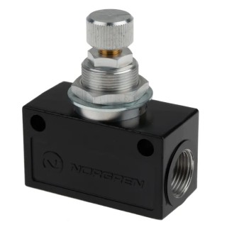 Norgren T1000 Series Uni-Directional Threaded Flow Regulator, Maximum Pressure 1 bar, Operating Temperature -20°C T1000C3800