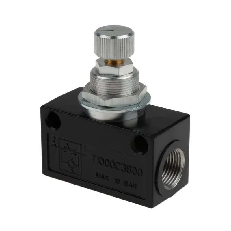 Norgren T1000 Series Uni-Directional Threaded Flow Regulator, Maximum Pressure 1 bar, Operating Temperature -20°C T1000C3800