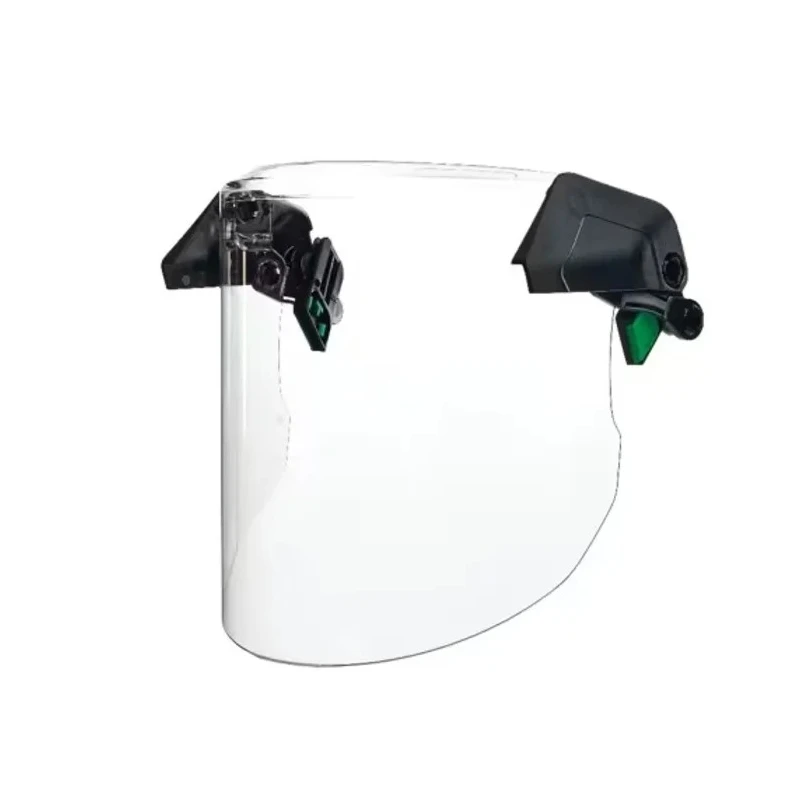 MSA Safety Clear Polycarbonate Face Shield with Brow Guard and Safety Helmet Guard Resistant to Chemical Splash 10194818