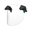 MSA Safety Clear Polycarbonate Face Shield with Brow Guard and Safety Helmet Guard Resistant to Chemical Splash 10194818