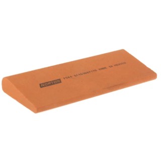 Norton Fine Round Edge Sharpening Stone, Aluminium Oxide, 114mm x 44mm x 13mm 61463687175