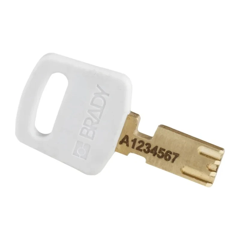 Brady White Nylon Plastic Padlock with 4.72 mm Shackle Diameter and 25.40 mm Shackle Length 150188
