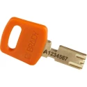 Brady Orange Padlock Nylon Plastic with 4.72 mm Shackle Diameter Model 150185