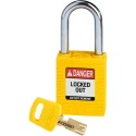 Brady Yellow Padlock Steel, Nylon, Shackle Diameter 6.35 mm Model 150343