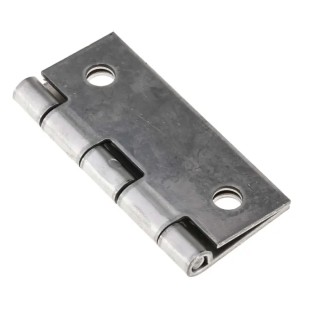 Pinet Raw Stainless Steel Butt Hinge with Barrel Pin Screw Fixing 50 mm x 40 mm x 1.2 mm 52-1-3607