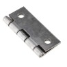 Pinet Raw Stainless Steel Butt Hinge with Barrel Pin Screw Fixing 50 mm x 40 mm x 1.2 mm 52-1-3607