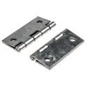 Pinet Raw Stainless Steel Butt Hinge with Barrel Pin Screw Fixing 50 mm x 40 mm x 1.2 mm 52-1-3607