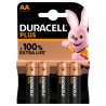 Duracell Duracell Plus Power Alkaline AA Battery 1.5 V AA +/PWR P4 RS