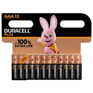Duracell Plus Alkaline AAA Battery 1.5 V AAA +/PWR P12 RS