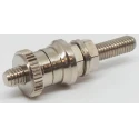 RS PRO Silver 30A Binding Post with Brass Contacts Nickel Plated 212-1210