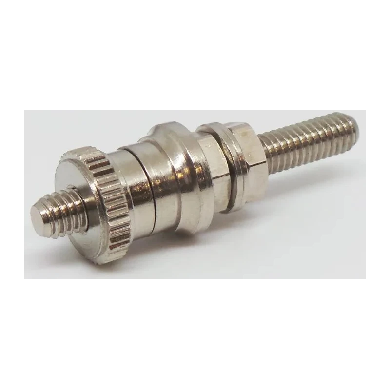 RS PRO Silver 30A Binding Post with Brass Contacts Nickel Plated 212-1210