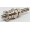 RS PRO Silver 30A Binding Post with Brass Contacts Nickel Plated 212-1210