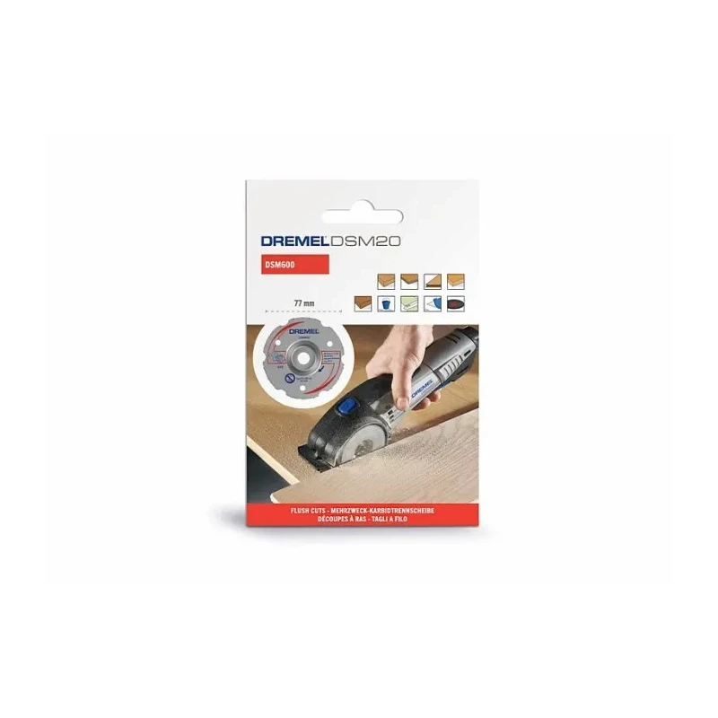 Dremel Carbide Cutting Disc 77 mm Diameter x 1 mm Thickness Coarse Grade DSM600
