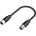 RS PRO Female 4 Way Straight to Male 4 Way Straight Sensor Actuator Cable 5 m 250V PUR Jacket 212-1723