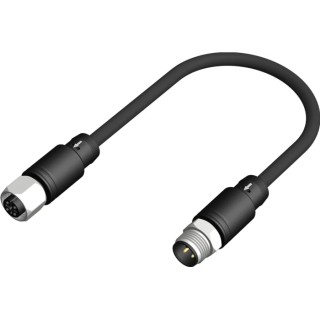 RS PRO Female 4 Way Straight to Male 4 Way Straight Sensor Actuator Cable 5 m 250V PUR Jacket 212-1723