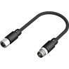 RS PRO Female 4 Way Straight to Male 4 Way Straight Sensor Actuator Cable 5 m 250V PUR Jacket 212-1723