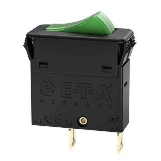 ETA Thermal Circuit Breaker 5A Current Rating 1-Pole Snap-in Mount 3130-F110-P7T1-W19QY7-5A