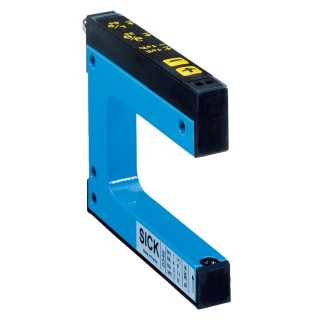 SICK Fork Sensor Photoelectric Sensor, Metal Housing, 80 mm Detection Range, NPN/PNP Output, IP65 