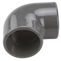Georg Fischer Plastic Pipe Fitting 90° Push-in Female Elbow 2 in Grey PVC-U 68mm Length 721101111
