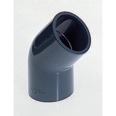 Georg Fischer Plastic Pipe Fitting 45° Push-in Elbow Polyvinyl Chloride 1 in 721151108