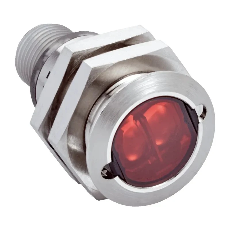 SICK Through Beam Photoelectric Sensor, Barrel Sensor, 0 to 15 m Detection Range, Light Switching Output, IP67, GRSE18S-P233Y