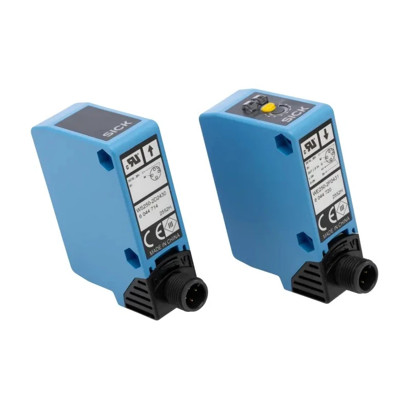 SICK Through Beam Photoelectric Sensor, Block Style, 0 to 50 m Detection, PNP Output, IP67, Plastic Housing WSE250-2P2431