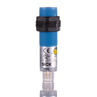 SICK Energetic Photoelectric Sensor Barrel Sensor Detection Range 1 mm to 1.1 m PNP Output IP67 VTE180-2F32487