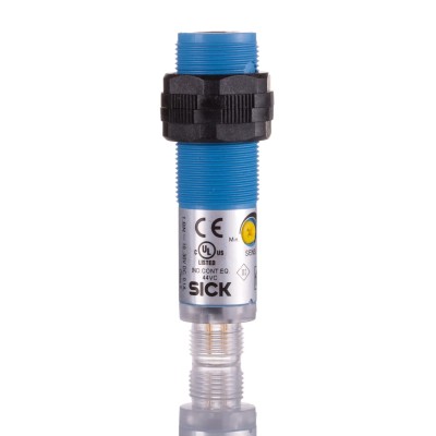 SICK Energetic Photoelectric Sensor Barrel Sensor Detection Range 1 mm to 1.1 m PNP Output IP67 VTE180-2F32487