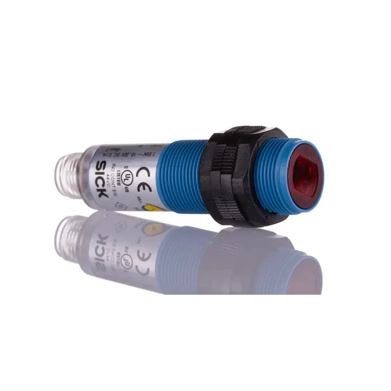 SICK Energetic Photoelectric Sensor Barrel Sensor Detection Range 1 mm to 1.1 m PNP Output IP67 VTE180-2F32487