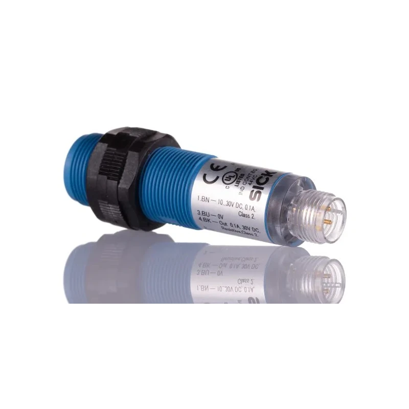 SICK Energetic Photoelectric Sensor Barrel Sensor Detection Range 1 mm to 1.1 m PNP Output IP67 VTE180-2F32487
