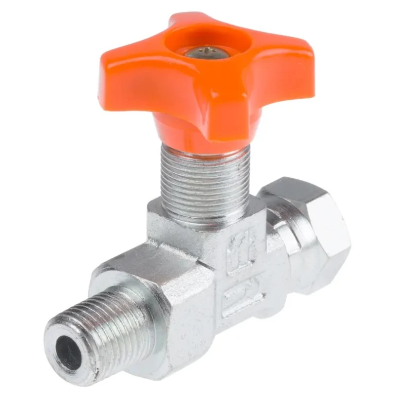 RS PRO Hydraulic Pressure Gauge Isolation Valve Carbon Steel Body G 1/4 Male Thread 400 Bar 278-8774