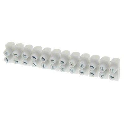 Legrand Terminal Strip 12-Way 2.5mm² Wire 24A Screw Termination 400V 0 342 21