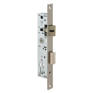 Dom Metalux European Profile Single Point Mortice Lock Steel Forend Finish 240mm Height 46mm Depth 7 - F107390010