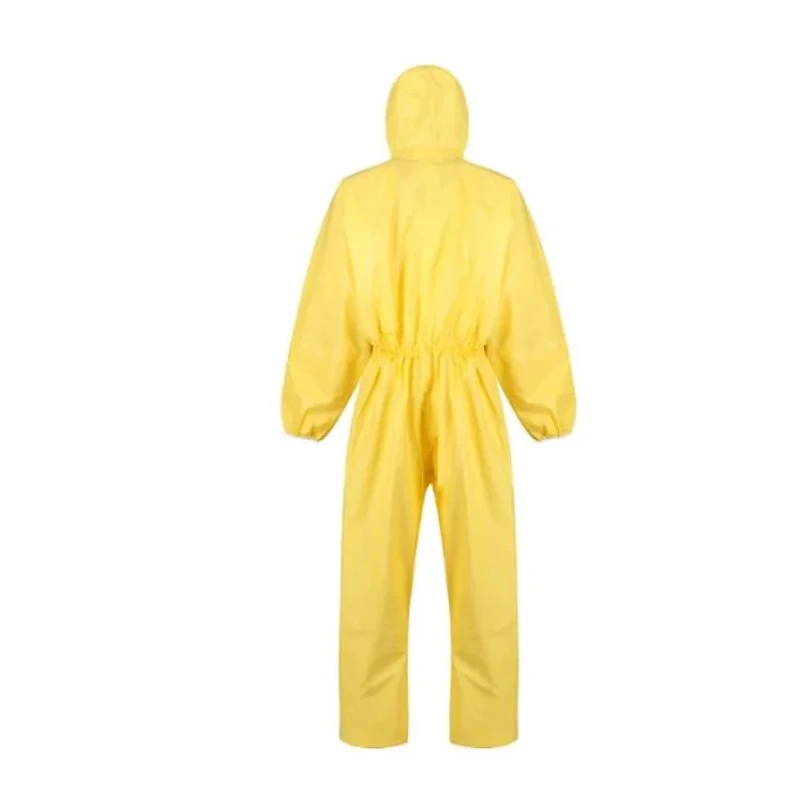 Skytec Yellow Disposable Coverall, Unisex, Size M, Chest Size 39.37 in, Hooded CDX1B/HX1500/YE2
