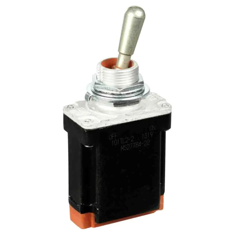 Honeywell Technologies Toggle Switch, Bushing Mount, On-Off, SPST, Wire Terminal, 28 V dc, 125 V ac 101TL2-2