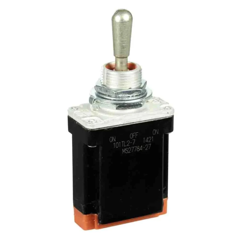 Honeywell Technologies Toggle Switch, Bushing Mount, On-Off-On, SPDT, Wire Terminal, 28 V dc, 125 V ac 101TL2-7