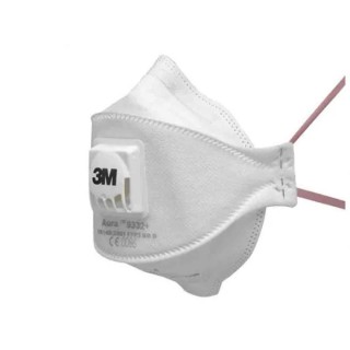 3M 9300+ Series FFP3 Valved Disposable Face Mask Bulk Pack of 330 Masks United Kingdom FFP3 Protection FFP3