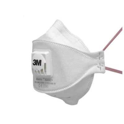 3M 9300+ Series FFP3 Valved Disposable Face Mask Bulk Pack of 330 Masks United Kingdom FFP3 Protection FFP3