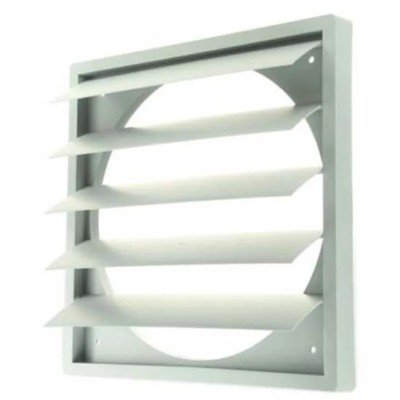 ebm-papst Ecologically Friendly Plastic Vent Grille Parallel Slat 294 mm x 294 mm x 26 mm WSK 25