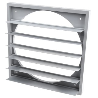 ebm-papst Ecologically Friendly Plastic Vent Grille Parallel Slat 347 mm Height x 347 mm Width x 26 mm Depth WSK 30