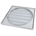 ebm-papst Ecologically Friendly Plastic Vent Grille Parallel Slat 347 mm Height x 347 mm Width x 26 mm Depth WSK 30