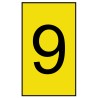 HellermannTyton Ovalgrip Slide-On Pre-Printed Cable Marker, Yellow Polyolefin, Fits 1.7mm to 3.6mm Cable Diameter 901-10142