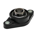 SKF 2 Hole Cylindrical Flanged Bearing Unit 25 mm Inside Diameter Steel Material Set Screw Locking FYTBK 25 TF