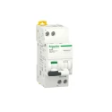 Schneider Electric Residual Current Circuit Breaker with Overload Protection, 10A Current Rating, 1-Pole, 30 mA Trip A9DK1610